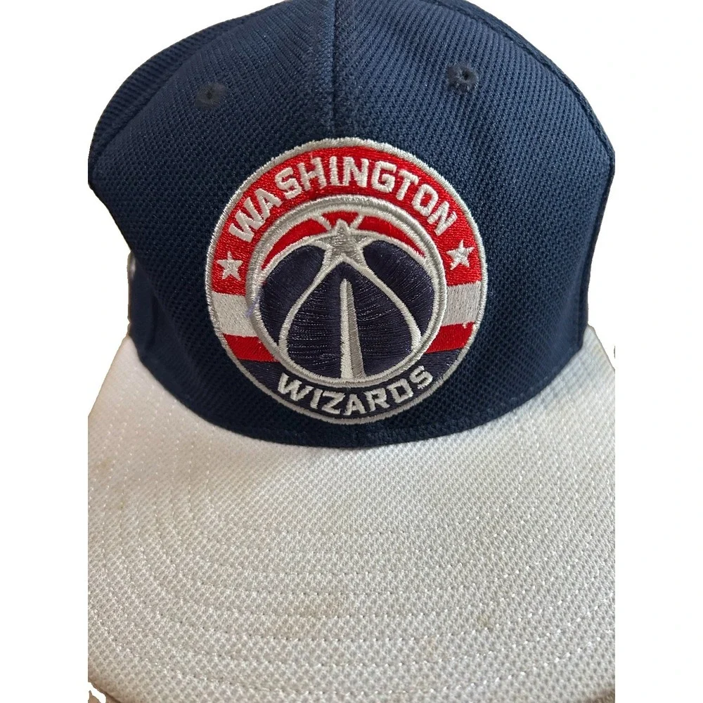Vintage Adidas Washington Wizards NBA Snapback Cap Blue White Red Adjustable